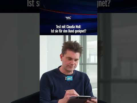 Test mit Claudia Moll: Ist die für den Bund geeignet? | heute-show #shorts thumbnail