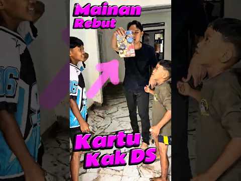 Mainan rebut kartu kak DS #comedy #minivlog #anakdesa #mainan thumbnail