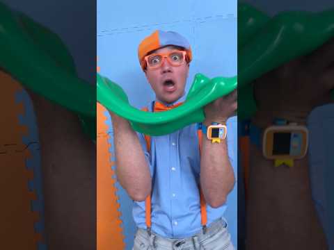 Can this Slime Change into ALL OF THE COLORS in 30 seconds??! Blippi's Magic Slime! #shorts thumbnail
