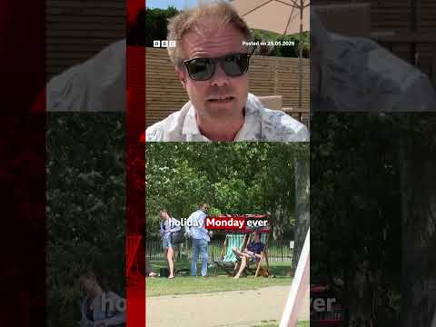 Hottest May day ever recorded in UK as temperature reaches 33.5C in London. #Heatwave #BBCNews thumbnail