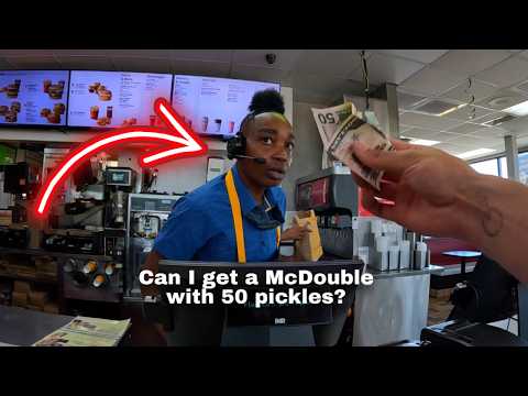 I ordered 50 pickles on a burger 🥺❤️ thumbnail