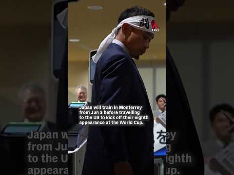 Japan football team departs for World Cup in US thumbnail
