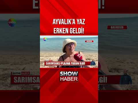 Havalar ısındı, plajlar dolup taştı! #showanahaber #shorts thumbnail