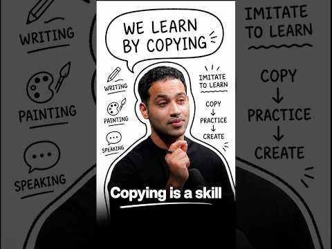 What if copying is actually how mastery begins? | Raj Shamani #Shorts #podcast thumbnail