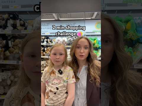Clara köper vad hon vill på 2 minuter ✨?️ #sisters #shopping #challenge thumbnail