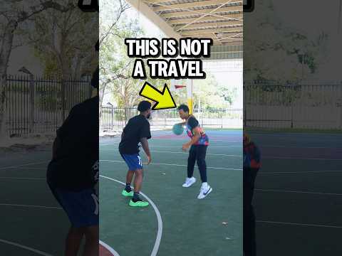 Not a travel according to NBA rules #basketball #shorts thumbnail