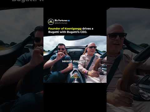 Founder Of Koenigsegg Drives Buggati With Buggati CEO thumbnail