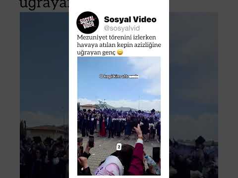 Mezuniyet törenini izlerken havaya atılan kepin azizliğine uğrayan genç ? thumbnail