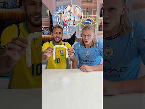 Neymar vs Haaland: Marshmallow Chaos 🍡💥 #parody  #challenge #haaland thumbnail