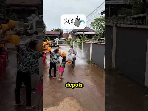 Quantos baldes de água derrubarão uma moto ? thumbnail
