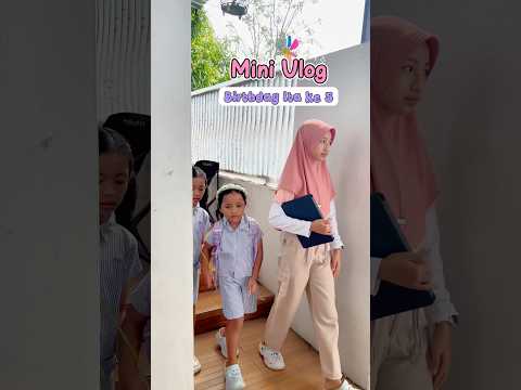 NOURA BANTUIN PERSIAPAN ULANGTAHUN ITA KE 5 DI SEKOLAH #birthday #vlog thumbnail