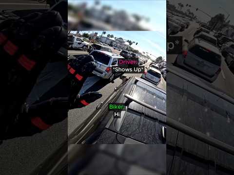 Biker Jumps On Girl's Car ? thumbnail