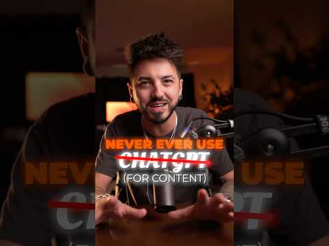 STOP using ChatGPT for making your content… thumbnail