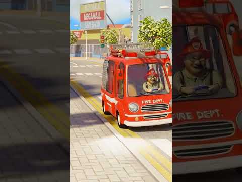 Fire Truck - Wheels On The Bus - Kids Songs and Nursery Rhymes - LooLoo Kids thumbnail