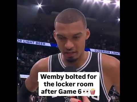Wemby is ready for Game 7 🍿 thumbnail
