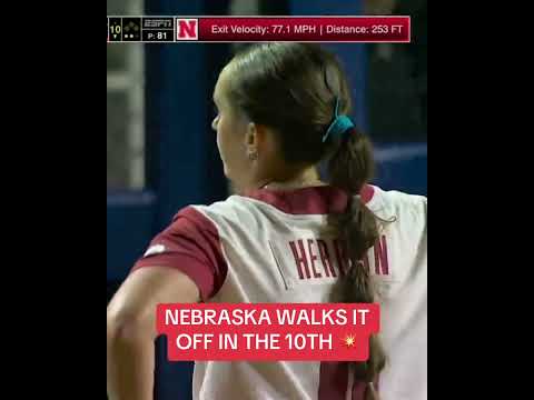Nebraska's first WCWS win since 2002 😲 thumbnail
