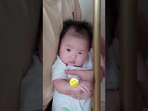 His reaction #funnybaby thumbnail
