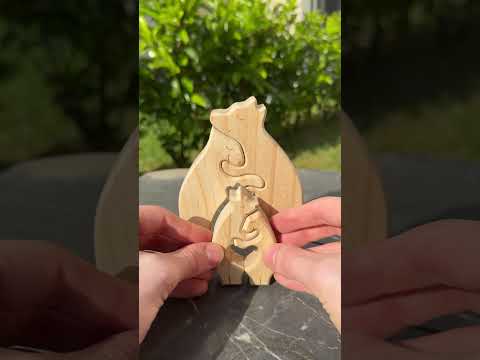 ? Romantic tabletop decorations - Loving Bears Interlocking Puzzle Decor ( # 3179 ) ‪ thumbnail