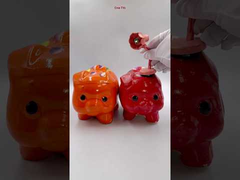 Two Ceramic Piggy Banks Spoof Red Luxo Lamp #shorts thumbnail