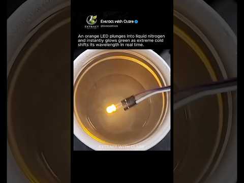 LED Turns Green in Liquid Nitrogen 😱❄️ thumbnail