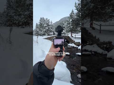 Capturing winter's maginc with @DJI & #osmopocket3 #vloggingcamera thumbnail