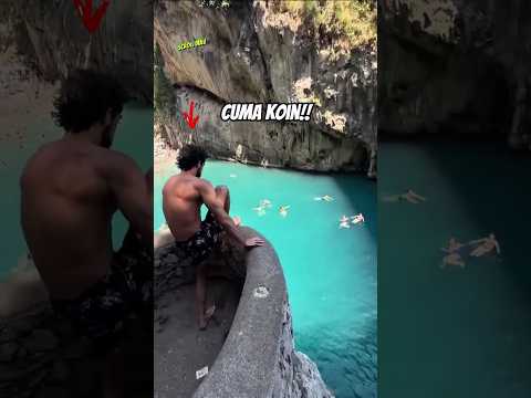 Cuma Koin emas 🙈Dia Nekat Lompat ke Sungai.#shortvideo thumbnail