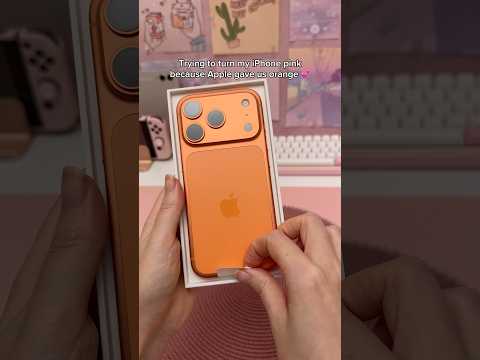 turning my iPhone 17 pro pink 💗 | iPhone unboxing | iPhone cases thumbnail