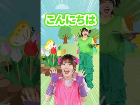 🌟あいさつのうた🌟│オリジナルソング│体操│こどものうた│キッズソング│どこでもジャンボリー！🌈 #shorts thumbnail