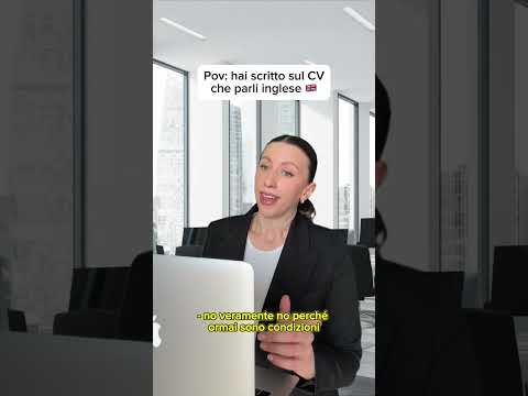 Pov: sei bilingue al colloquio di lavoro ? thumbnail