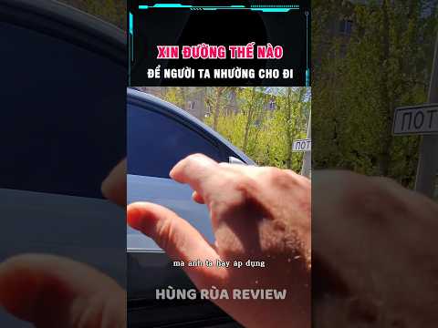 người đàn ông đã chỉ mọi người cách xin đường khi muốn chen ngang để rẽ thumbnail