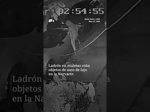 Ladrón en muletas roba objetos de auto de lujo | N+ thumbnail