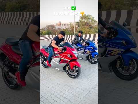 KIDS rock SUPERBIKERS shock😬#hayabusa #superbikes #bikers #bmx thumbnail