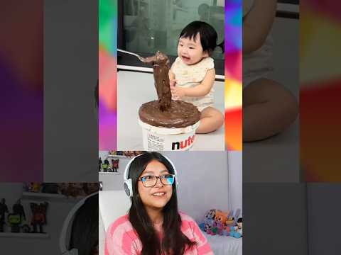 BEBÉ GENIO DETIENE EL TIEMPO CON NUTELLA @twinklecouple6 #curiosidades #humor thumbnail