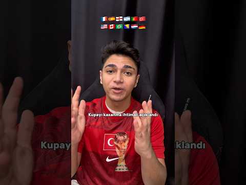 Türkiye’nin Dünya Kupası kazanma ihtimali açıklandı 🇹🇷 thumbnail