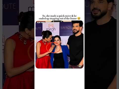 Her move made him step aside 😅. #tejaswiprakash #karankundra #urfijaved #trendingshorts #shortvideo thumbnail