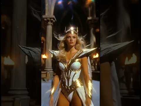 She-Ra Retro Cosmic Warrior — He-Man & Beastmaster Inspired | 1980s Retro Fantasy Visual thumbnail