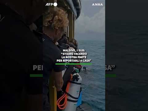 Maldive, i sub: "Stiamo facendo la nostra parte per riportarli a casa" #ansa#news thumbnail