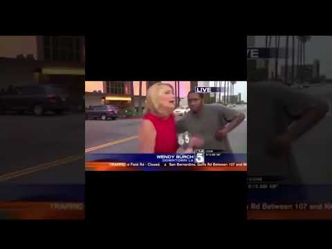 Downtown Los Angeles Resident SCARES Local News Anchor In HILARIOUS Morning Show! thumbnail