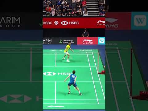 Pure defensive instinct when it is needed most #shorts #badminton #BWF thumbnail