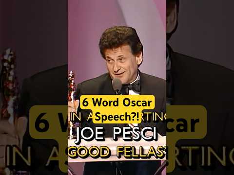 Joe Pesci’s Iconic 6-Word Oscar Speech! thumbnail