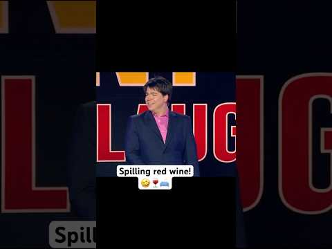 Spilling red wine! 🤣🍷🛋️ #michaelmcintyre #standupcomedy thumbnail