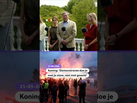 Koning: ‘demonstreren doen je met je stem, niet met geweld’ thumbnail