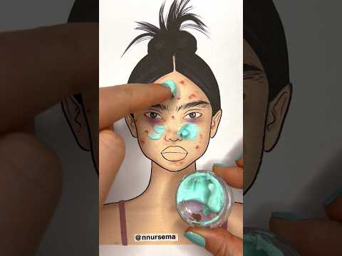 Makeup Look ASMR 🩵🧡 thumbnail