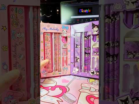 My Melody vs Kuromi: Which Stationery Set Do You Like? 🩷💜 thumbnail