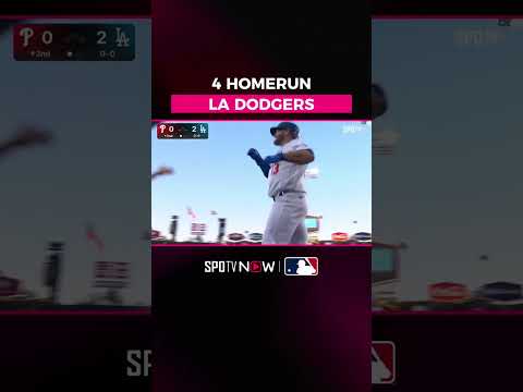 #MLB ⚾ FOUR home runs for the LA Dodgers! 💥 thumbnail
