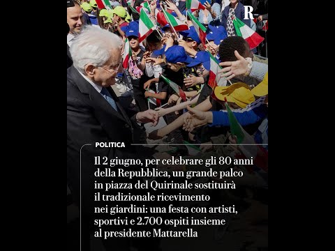 Per celebrare gli 80 anni della Repubblica un grande palco in piazza del Quirinale thumbnail