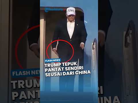 Puas Hasil Negosiasi dengan China, Donald Trump Lakukan Aksi Kocak Tepuk Pantat Sendiri thumbnail