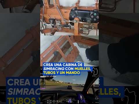 Crea su propia CABINA SIMRACING 😳 #simracing #granturismo #gaming #videojuegos #vandal thumbnail