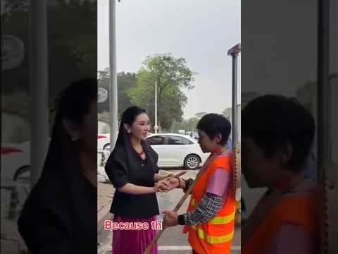 A warm handshake for the street cleaners. #short,#kindness,#help,#love thumbnail