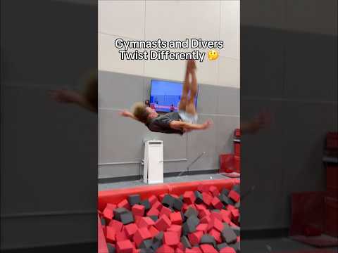Why gymnasts and divers twist differently ? #gymnastics #gymnasts #sports #sport  #diver #dive thumbnail